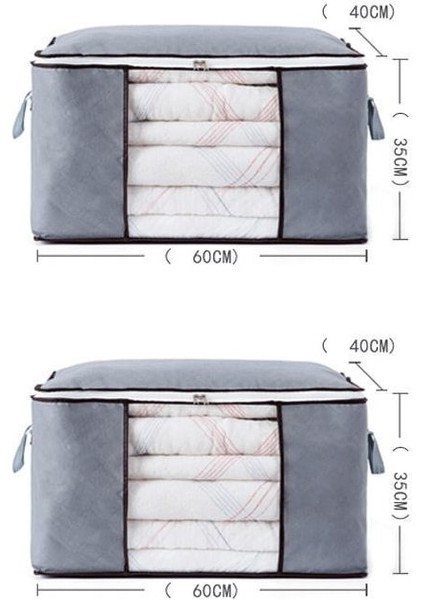 2 Adet Tip A Stili Et Katlanabilir Yorgan Saklama Çantası Ev Giyim Saklama Kutusu Toz Geçirmez Yorgan Depolama (Yurt Dışından) fiyatları