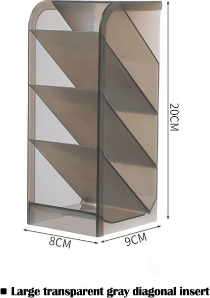 No.6 Tarzı Şeker Renk Masaüstü Kalemlik Kawaii Küçük Büyük Boy Makyaj Fırçaları Ruj Kalemleri Depolama 4 Gird Organizatör Okul Kırtasiye (Yurt Dışından)
