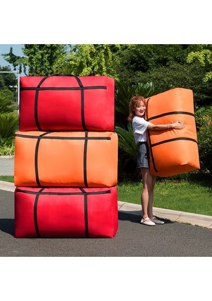 Siyah Stil 125L 90X48X28CM Giysi Yorgan Saklama Çantası Büyük Kapasiteli Kalınlaşmış Oxford Sağlam Kanvas Dokuma Çantalar Ev Yatak Odası Malzemeleri Aksesuar (Yurt Dışından) modelleri