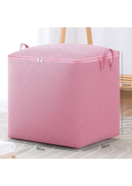Pembe Tarzı 135L Giyim Saklama Çantası Katlanabilir Büyük Kapasiteli Toz Geçirmez Su Geçirmez Giysi Organizatör Saklama Kutusu Ev Gardırop Depolama (Yurt Dışından)