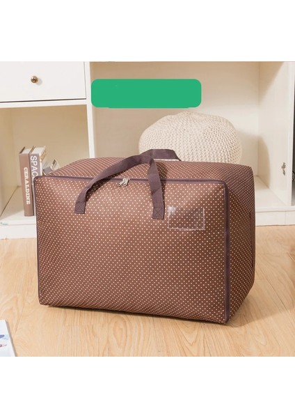 Migou Tarzı L-Yaklaşık 55X38X25CM Nokta Baskılı Saplı Saklama Çantası Oxford Kumaş Hareketli Organizatör Yatak Paketleme Dolap Yorgan Bagaj Fg Fermuarlı Çantalar (Yurt Dışından) indirimleri
