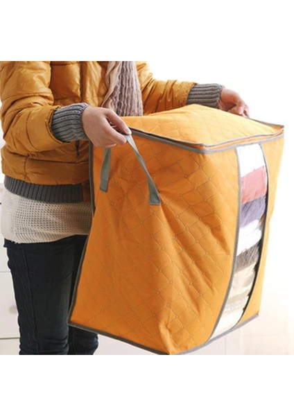 C Stili Katlanabilir Saklama Kutusu Taşınabilir Giysi Organizatör Düzenli Kılıf Bavul Dokunmamış Ev Saklama Kutusu Yorgan Saklama Kabı Çanta Kutusu (Yurt Dışından) modelleri