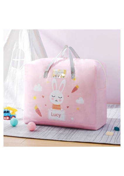 Pembe Tarzı U 58X48X28CM Seyahat Kıyafetleri Depolama Büyük Rahat Bagaj Bavul Organizatör Ayakkabı Harmanlama Kılıfı Dolap Bagaj Çantası Tote Fermuar Aksesuarları (Yurt Dışından)