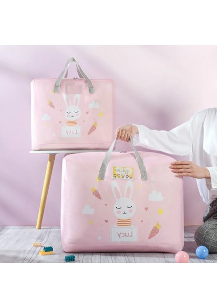 Pembe Tarzı U 58X48X28CM Seyahat Kıyafetleri Depolama Büyük Rahat Bagaj Bavul Organizatör Ayakkabı Harmanlama Kılıfı Dolap Bagaj Çantası Tote Fermuar Aksesuarları (Yurt Dışından) fırsatları