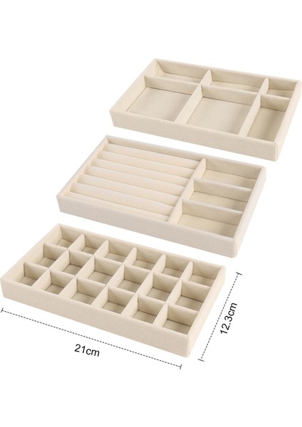 No.25 Tarzı Sıcak Satış Moda Taşınabilir Kadife Takı Yüzük Takı Ekran Organizatör Kutusu Tepsi Tutucu Küpe Mücevher Saklama Kutusu Vitrin (Yurt Dışından)