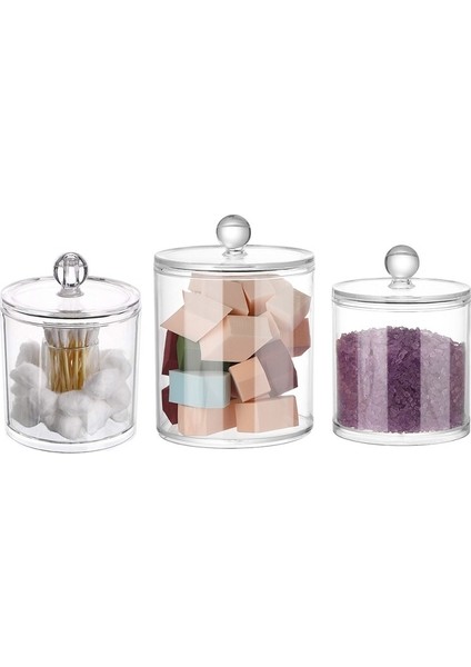 Küçük Stil Pamuklu Çubuklar Qtip Konteyner Akrilik Makyaj Organizatör Kozmetik Makyaj Pamuklu Pad Organizatör Mücevher Saklama Kutusu (Boş Kutu) (Yurt Dışından) fiyatları