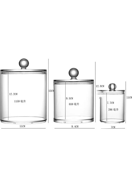 Küçük Stil Pamuklu Çubuklar Qtip Konteyner Akrilik Makyaj Organizatör Kozmetik Makyaj Pamuklu Pad Organizatör Mücevher Saklama Kutusu (Boş Kutu) (Yurt Dışından) modelleri