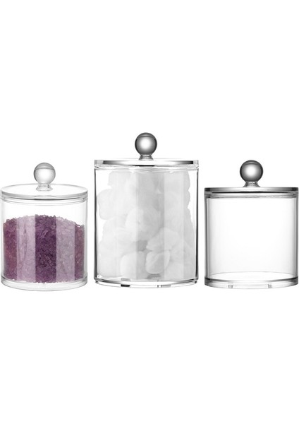 Küçük Stil Pamuklu Çubuklar Qtip Konteyner Akrilik Makyaj Organizatör Kozmetik Makyaj Pamuklu Pad Organizatör Mücevher Saklama Kutusu (Boş Kutu) (Yurt Dışından) fırsatları