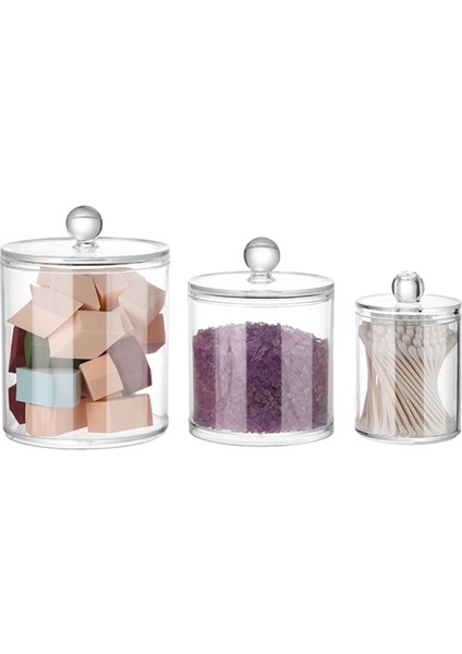 Küçük Stil Pamuklu Çubuklar Qtip Konteyner Akrilik Makyaj Organizatör Kozmetik Makyaj Pamuklu Pad Organizatör Mücevher Saklama Kutusu (Boş Kutu) (Yurt Dışından) indirimleri