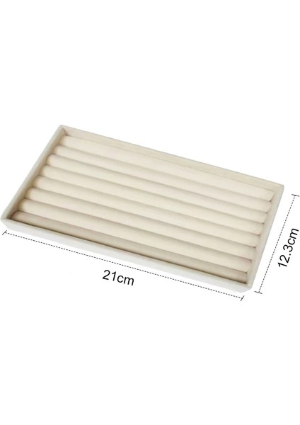 No.23 Tarzı Sıcak Satış Moda Taşınabilir Kadife Takı Yüzük Takı Ekran Organizatör Kutusu Tepsi Tutucu Küpe Mücevher Saklama Kutusu Vitrin (Yurt Dışından)