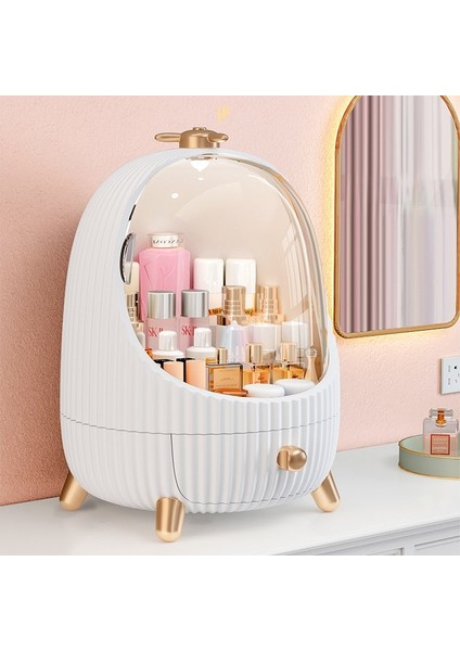 No.30 Tarzı LED Lamba Organizatör Kozmetik Saklama Kutusu Makyaj Organizatör Çekmece Tipi Masaüstü Fg Raf Fırça Ruj Güzellik Maskesi Kılıf (Yurt Dışından) fırsatları