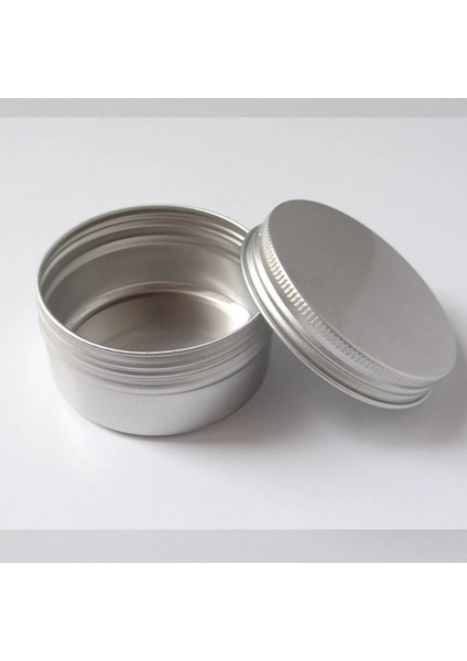 50ML Tarzı Yuvarlak Metal Çay Yaprağı Saklama Kutusu Vidalı Üst Alüminyum Kozmetik Örnek Salve Saklama Kapları Pratik Ev Saklama Kutusu (Yurt Dışından)