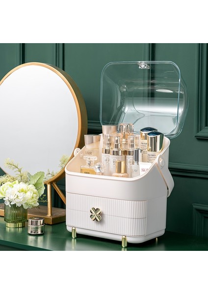 No.19 Tarzı Akrilik Kozmetik Saklama Kutusu Şeffaf Makyaj Takı Çekmece Ev Saklama Kutusu Kozmetik Için Çok Fonksiyonlu Seyahat Organizatör (Yurt Dışından) modelleri