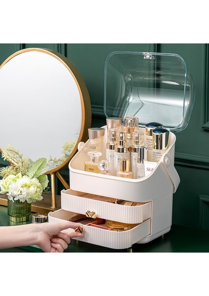 No.19 Tarzı Akrilik Kozmetik Saklama Kutusu Şeffaf Makyaj Takı Çekmece Ev Saklama Kutusu Kozmetik Için Çok Fonksiyonlu Seyahat Organizatör (Yurt Dışından) fırsatları