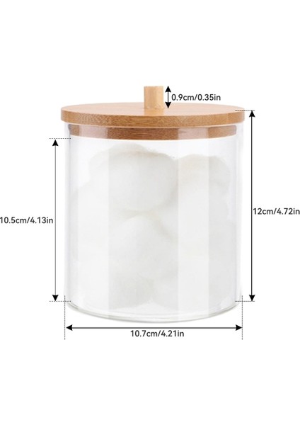 No.7 Tarzı Acrylic Makeup Organizer Cotton Swabs Qtip Container Cosmetic Makeup Cotton Pad Organizer Jewelry Storage Box(Empty Box) (Yurt Dışından)