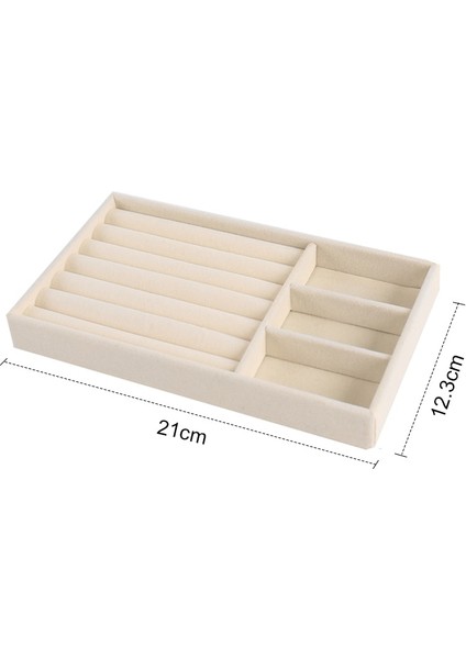 No.20 Tarzı Sıcak Satış Moda Taşınabilir Kadife Takı Yüzük Takı Ekran Organizatör Kutusu Tepsi Tutucu Küpe Mücevher Saklama Kutusu Vitrin (Yurt Dışından)