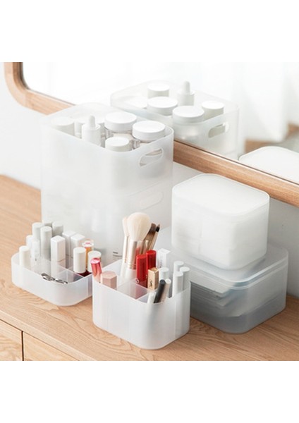 Box 1 Style Ev Ofis Için Güzel Masaüstü Organizatör, Üst Üste Büyük Kapasiteli Makyaj Kutuları, Çok Fonksiyonlu Çekmeceli Banyo Organizatörleri (Yurt Dışından)