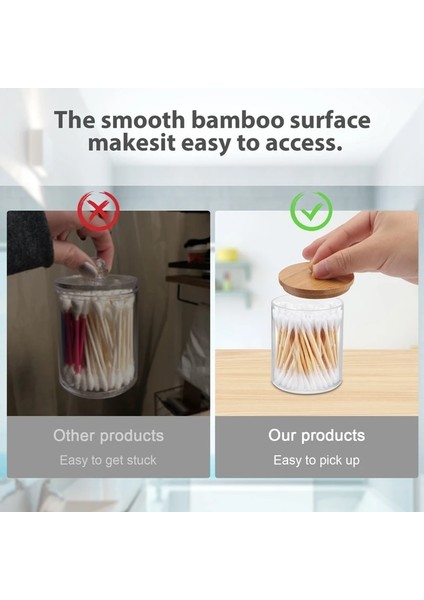 Qtip Holder A Style Saklama Kutusu Makyaj Pamuklu Pedler Organizatör Kozmetik, Şeffaf Pamuklu Çubukla Saklama Tutacağı Konteyner Mücevher Organizatör Kılıfları (Yurt Dışından) fiyatları