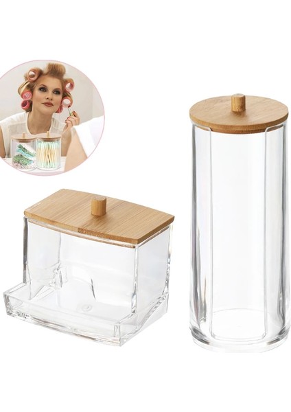 Qtip Holder A Style Saklama Kutusu Makyaj Pamuklu Pedler Organizatör Kozmetik, Şeffaf Pamuklu Çubukla Saklama Tutacağı Konteyner Mücevher Organizatör Kılıfları (Yurt Dışından) modelleri