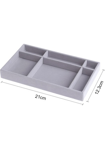 No.2 Tarzı Sıcak Satış Moda Taşınabilir Kadife Takı Yüzük Takı Ekran Organizatör Kutusu Tepsi Tutucu Küpe Mücevher Saklama Kutusu Vitrin (Yurt Dışından)