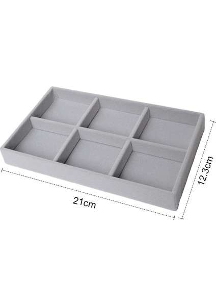 No.8 Stili Sıcak Satış Moda Taşınabilir Kadife Takı Yüzük Takı Ekran Organizatör Kutusu Tepsi Tutucu Küpe Mücevher Saklama Kutusu Vitrin (Yurt Dışından)