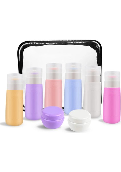 2 Adet Kılıf 10ML Tarzı 85ML Seyahat Şampuan Şişesi Silikon Doldurulabilir Şişeler Krem Losyon Boş Kozmetik Konteyner Taşınabilir Yeniden Kullanılabilir Şampuan Şişeleri (Yurt Dışından) fiyatları