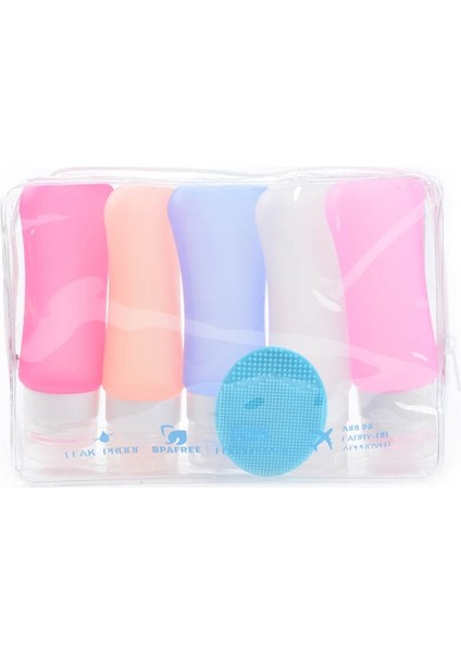 Pembe Tarzı 37ML Seyahat Aksesuarları Kozmetik Konteyner 1 Adet ml Sabunluk Şampuan Şişesi Taşınabilir Çok Renkli Silikon (Yurt Dışından) modelleri