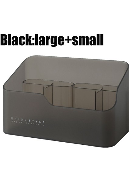 HADC19A40-BSET Style Plastic Makeup Organizer Bathroom Storage Box Cosmetic Organiser Desktop Make Up Jewelry Sundries Container (Yurt Dışından)