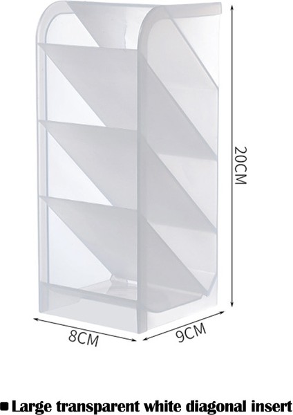 No.5 Tarzı Şeker Renk Masaüstü Kalemlik Kawaii Küçük Büyük Boy Makyaj Fırçaları Ruj Kalemleri Depolama 4 Gird Organizatör Okul Kırtasiye (Yurt Dışından)