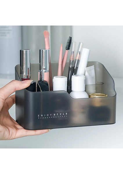 1 Adet B Tarzı Plastic Makeup Storage Box Bathroom Cosmetic Organizer Desktop Make Up Jewelry Storage Case Sundries Table Cabinet Container (Yurt Dışından) fiyatları