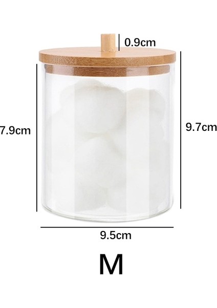 N Tarzı 2 1 Akrilik Çok Fonksiyonlu Kozmetik Makyaj Pamuk Pedi Organizatör Mücevher Saklama Kutusu Kavanoz Tutucu Yuvarlak Şeffaf Konteyner (Yurt Dışından)