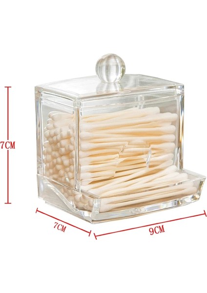 Mini Tarz Kozmetik Saklama Kutusu 360 Derece Dönen Makyaj Rafı Kristal Desen Çekmece Organizatör Raf Ekran Standı Büyük Kapasiteli (Yurt Dışından)