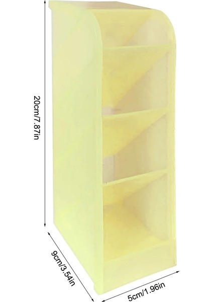 No.8 Stili 1 Adet Büyük Kapasiteli Masaüstü Organizatör Kalemlik Makyaj Saklama Kutusu Okul Ofis Kırtasiye Organizatör Plastik Depolama Organizatörleri (Yurt Dışından)