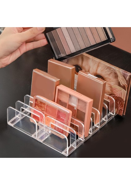 Modern 7 Bölmeli Makyaj Organizatör Kozmetik Depolama Organizatör Vanity Banyo Tezgahı Için Göz Farı Paletleri Tutucu (Yurt Dışından)