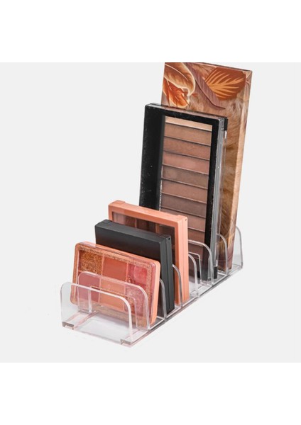 Modern 7 Bölmeli Makyaj Organizatör Kozmetik Depolama Organizatör Vanity Banyo Tezgahı Için Göz Farı Paletleri Tutucu (Yurt Dışından) modelleri