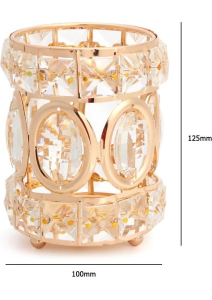 No.9 Tarzı Kristal Makyaj Organizatör Metal Saklama Kutusu Avrupa Tarzı Kaş Kalemi Ruj Tutucu Makyaj Fırçası Tutucu Kozmetik Organizatör (Yurt Dışından)