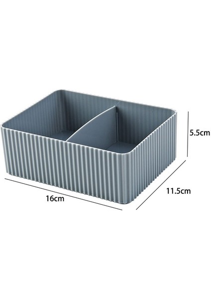 Mavi Stil Plastic Makeup Storage Box Bathroom Cosmetic Organizer Desktop Make Up Jewelry Storage Case Sundries Table Cabinet Container (Yurt Dışından)