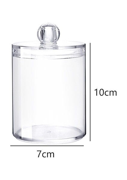 No.9 Tarzı Acrylic Makeup Organizer Cotton Swabs Qtip Container Cosmetic Makeup Cotton Pad Organizer Jewelry Storage Box(Empty Box) (Yurt Dışından)