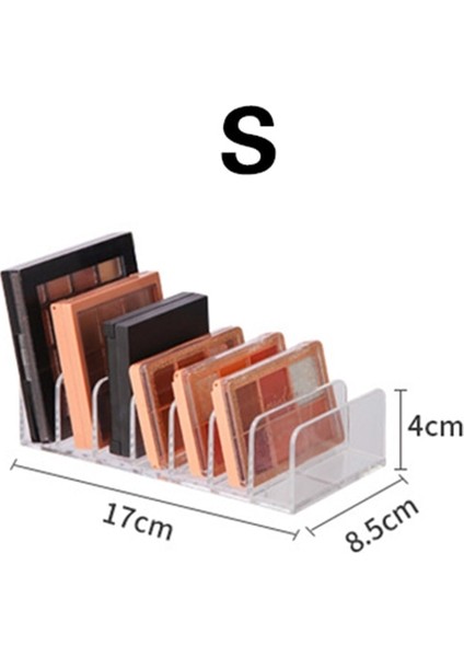 BA503 Stili 7 Izgaralar Şeffaf Akrilik Göz Farı Makyaj Organizatör Çekmece Organizasyon Bölücü Makyaj Saklama Kutusu Yuvası Temizle Kozmetik Kılıfları (Yurt Dışından)
