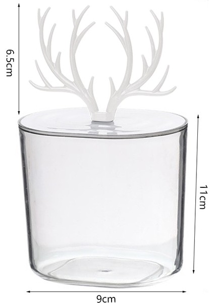 Yeni 2 Stil Makeup Cotton Pad Organizer Storage Box For Cotton Swabs Rod Cosmetics Jewelry Bathroom Qtip Container With Bamboo Lid (Yurt Dışından)