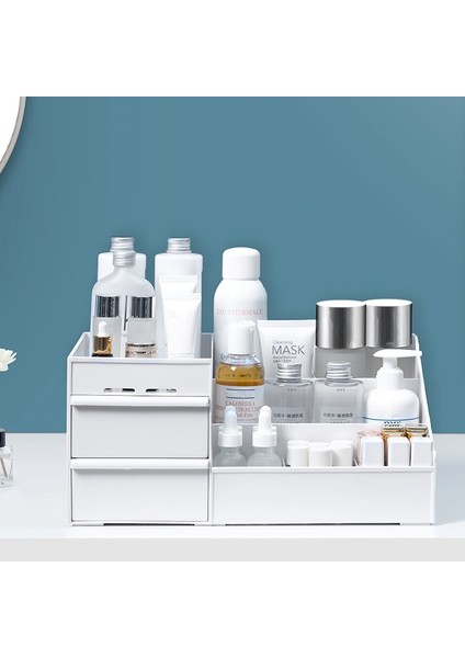 Pembe Tarzı Makeup Organizer Dressing Table Large Capacity Organizer For Cosmetic Storage Makeup Storage Box Desktop Sundries Storage Box (Yurt Dışından) modelleri