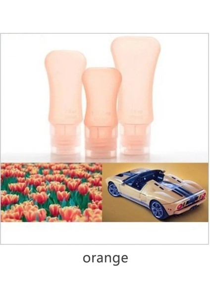 Turuncu Tarzı 89ML Seyahat Aksesuarları Kozmetik Konteyner 1 Adet ml Sabunluk Şampuan Şişesi Taşınabilir Çok Renkli Silikon (Yurt Dışından)