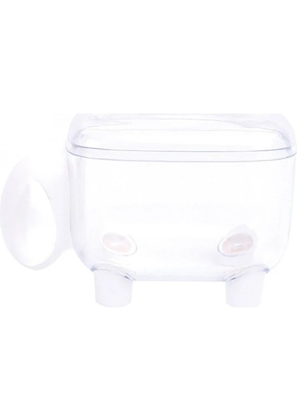 N Tarzı Akrilik Çok Fonksiyonlu Makyaj Pamuklu Pad Organizatör Saklama Kutusu Pamuklu Çubukla Çubuk Banyo Qtip Konteyner Bambu Kapaklı (Yurt Dışından)