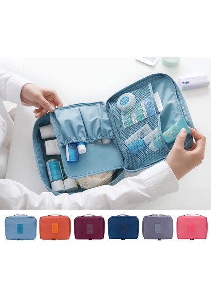 Pembe Tarzı Wbboomıng Hot-Sale Cosmetic Storage Bag Travel Bag Makeup Organizer Skincare Storage Zipper Bag 100% Good Rating 14 Colors (Yurt Dışından) fırsatları