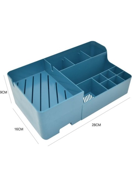 Mavi-B Tarzı Çekmece Makyaj Organizatör Kozmetik Depolama Makyaj Cilt Bakımı Organizatör Tuvalet Masası Büyük Kapasiteli Ruj Güzellik Kutusu (Yurt Dışından)
