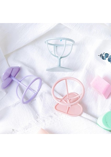 Rastgele Renk Stili S Beden Makyaj Sünger Toz Puf Raf Güzellik Puf Kurutma Standı Tutucu Braket Kutusu Puf Organizatör Güzellik Raf Tutucu Araçları Depolama (Yurt Dışından)