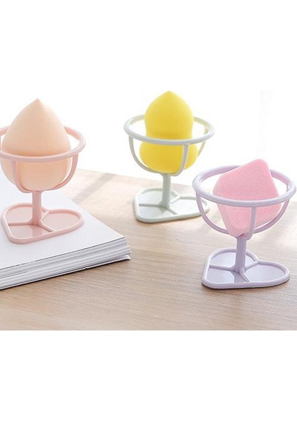 Rastgele Renk Stili S Beden Makyaj Sünger Toz Puf Raf Güzellik Puf Kurutma Standı Tutucu Braket Kutusu Puf Organizatör Güzellik Raf Tutucu Araçları Depolama (Yurt Dışından) fırsatları