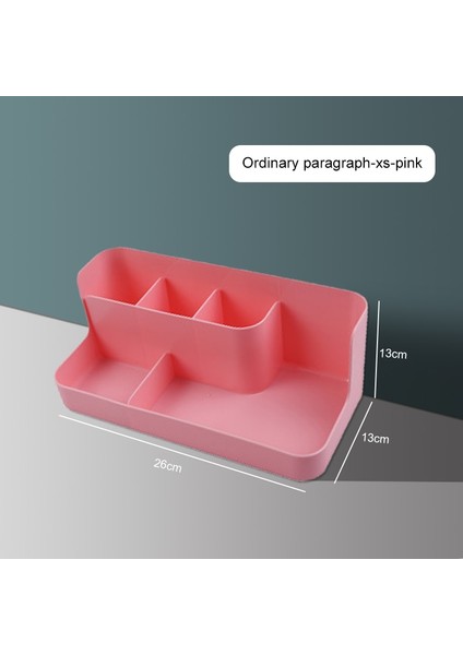 Temel Model-Pembe Tarzı Büyük Kapasiteli Çekmece Makyaj Organizatör Banyo Makyaj Saklama Kutusu Kadın Cilt Bakımı Tuvalet Masası Kozmetik Ruj Güzellik Çantası (Yurt Dışından)