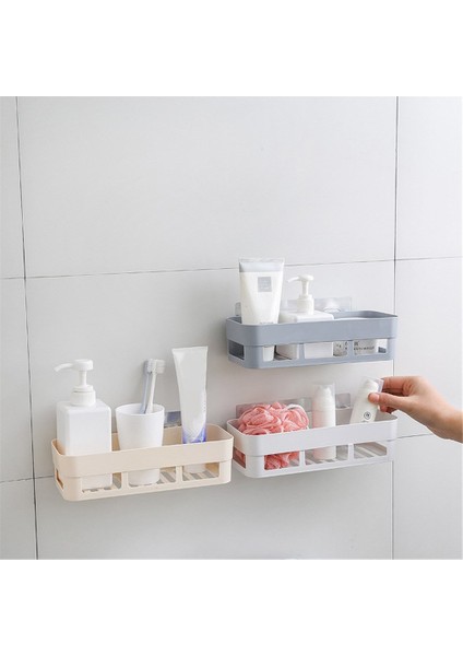 Beyaz Stil Duvar Rafı Duş Losyon Organizatör Güçlü Vantuz Duvara Monte Tutucu Mutfak Banyo Raf Yapıştırıcı Badkamer Depolama Rafı (Yurt Dışından) fiyatları