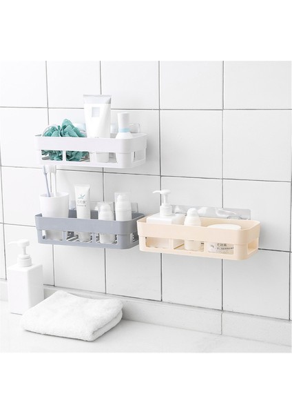 Beyaz Stil Duvar Rafı Duş Losyon Organizatör Güçlü Vantuz Duvara Monte Tutucu Mutfak Banyo Raf Yapıştırıcı Badkamer Depolama Rafı (Yurt Dışından) modelleri